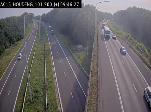 Webcam autoroute Belgique - Houdeng-Goegnies - Jonction E19/E42 direction Tournai/Mons - BK 101.85
