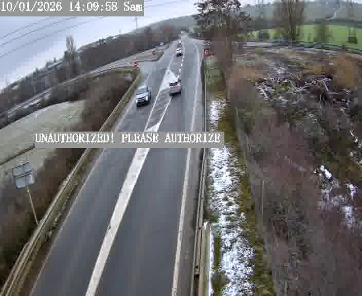 Point de vue trafic déployé sur D181a (France) à Sainte Marie aux Chênes, regardant vers Homecourt, aidant conducteurs et services à anticiper les flux.