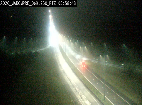 Webcam E25 (A26) à Mabompré. Vue orientée vers Liège