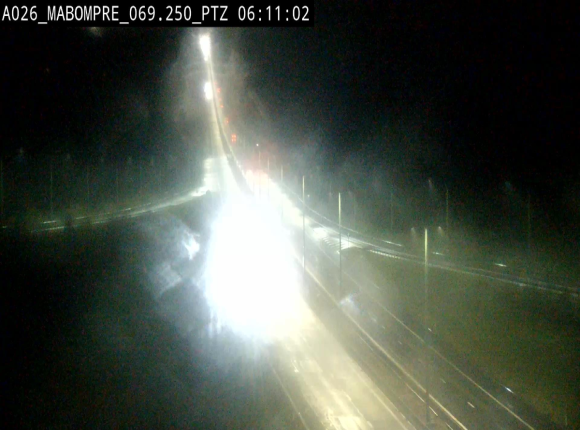 Webcam E25 (A26) à Mabompré. Vue orientée vers Liège