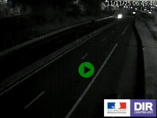 Caméra autoroutière sur l'A47 à hauteur de Givors, a proximité de Lyon. La webcam est orientée vers Lyon