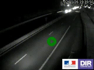 Caméra autoroutière sur l'A47 à hauteur de Givors, a proximité de Lyon. La webcam est orientée vers Lyon
