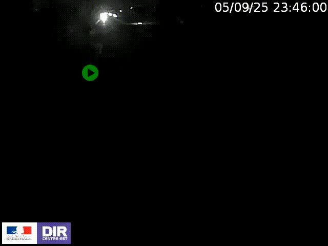 Webcam à Bron sur l'A43 à la jonction avec le boulevard périphérique de Lyon (D383). Vue orientée vers Lyon