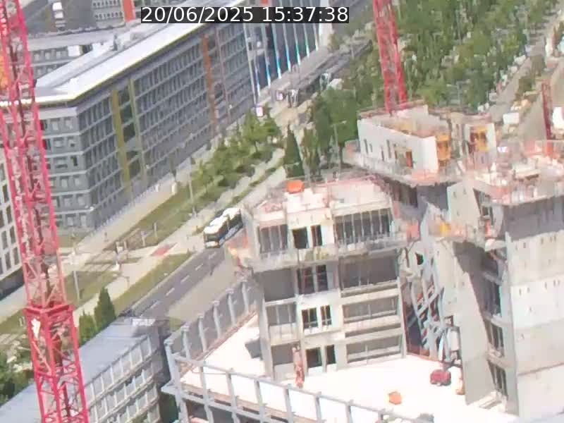 Webcam sur l'avenue John Fitzgerald Kennedy (N51) avec vue orientée vers le Findel
