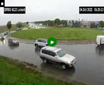 Webcam en périphérie de Chartres sur la N123, à hauteur de Luisant. Vue orientée vers Chartres