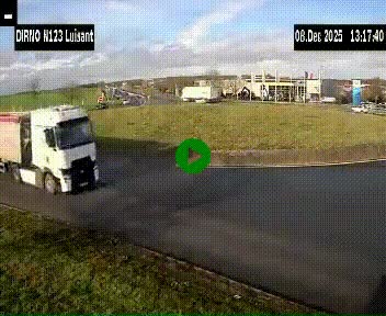 Webcam en périphérie de Chartres sur la N123, à hauteur de Luisant. Vue orientée vers Chartres