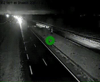 Webcam à hauteur de Vert-en-Drouais sur la N12, en périphérie de Dreux. Vue orientée vers Alençon