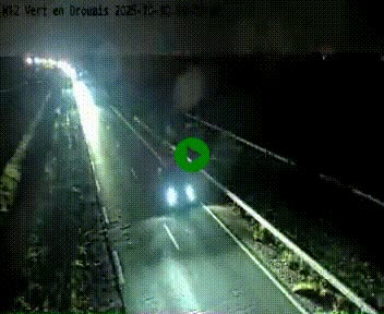 Webcam à hauteur de Vert-en-Drouais sur la N12, en périphérie de Dreux. Vue orientée vers Alençon