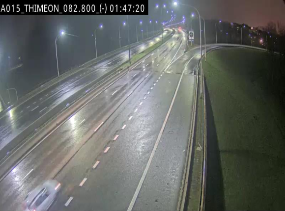 Caméra trafic Belgique - Thiméon - E42, jonction avec A54 (E420) direction La Louvière/Charleroi - BK 82.82