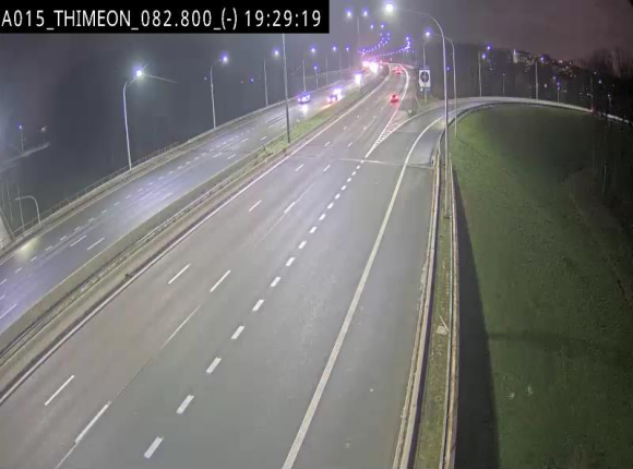 Caméra trafic Belgique - Thiméon - E42, jonction avec A54 (E420) direction La Louvière/Charleroi - BK 82.82