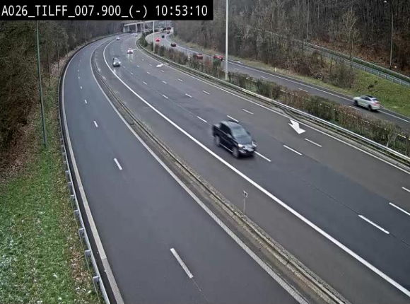 Webcam autoroute A26/E25 à Esneux, en Belgique en direction Luxembourg - BK 7.9