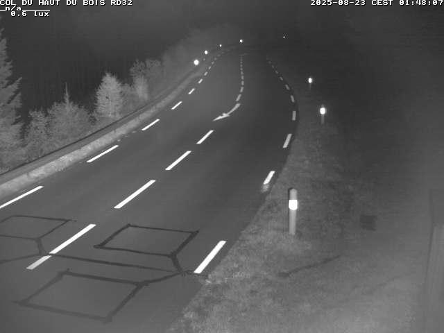 Webcam à 406 mètres d'altitude au niveau du col du haut du bois sur la RD32