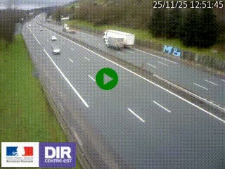 Webcam routière à Saint-Etienne-Terrenoire sur la RN88 avant la jonction entre l'A72 et le Boulevard Périphérique de Saint-Etienne