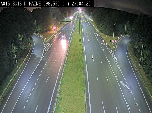 Webcam autoroute Belgique - Bois d'Haine - E42 - BK 98.6