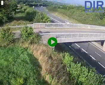 Webcam sur A84 à hauteur de Pont-Farcy, au niveau du pont autoroutier sur la Vire, au sud de Saint-Lô