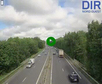 Webcam sur le périphérique de Caen (N814) à l'est de la ville, à Mondeville hauteur de la sortie 2, Presqu'île-Rives de l'Orne, au bout de l'autoroute A13