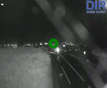 Webcam au début de l'A84 sur le périphérique Ouest de Caen (N814) à hauteur de la sortie 9, Porte de Bretagne