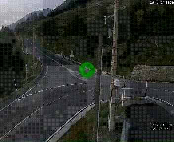 Webcam au carrefour de la croisade, à la jonction entre la N22 et la N320, avant le poste de douane franco-andorrane. Webcam à 1790 mètres d'altitude