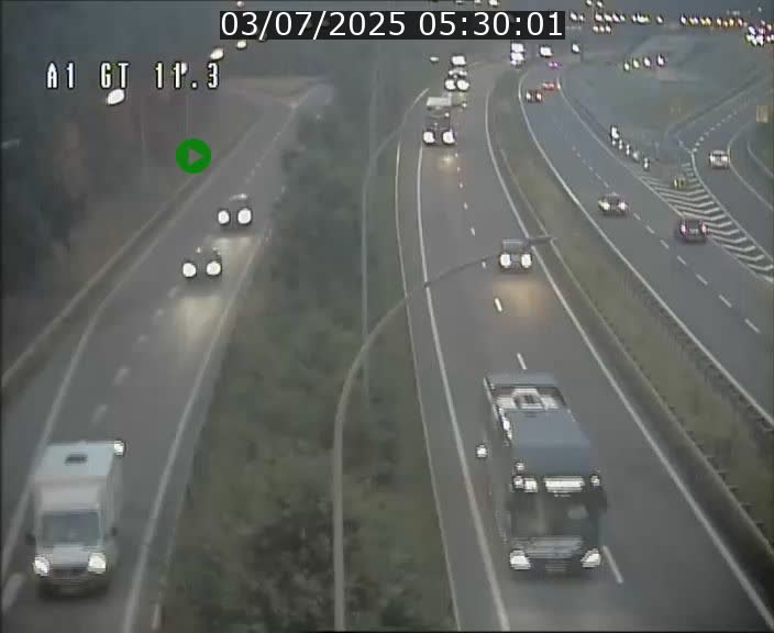 Traffic live webcam Luxembourg Senningerberg - A1 direction Allemagne - BK 11.3
