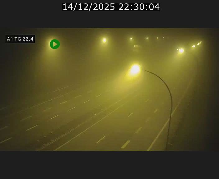 Traffic live webcam Luxembourg Flaxweiler - A1 direction Luxembourg - BK 22.4