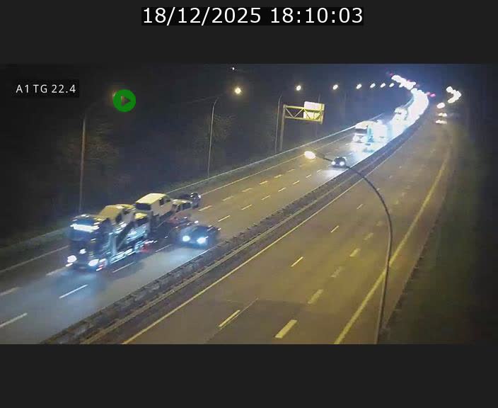 Traffic live webcam Luxembourg Flaxweiler - A1 direction Luxembourg - BK 22.4