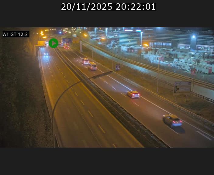 Traffic live webcam Luxembourg Senningerberg - A1 direction Allemagne - BK 12.3