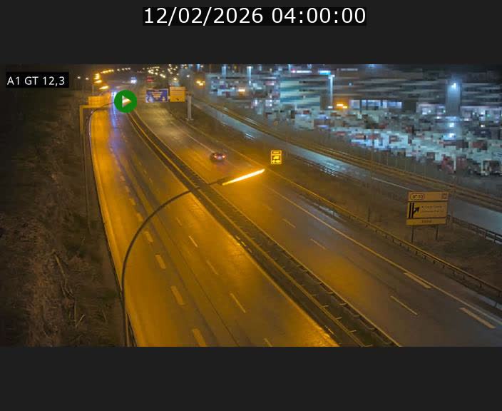 Traffic live webcam Luxembourg Senningerberg - A1 direction Allemagne - BK 12.3