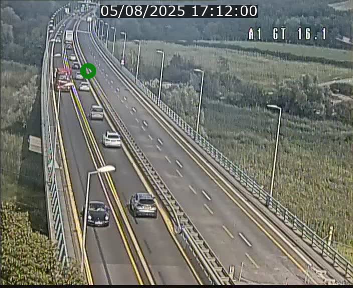 Traffic live webcam Luxembourg Niederanven - A1 direction Allemagne - BK 16.1