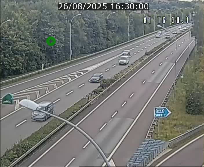 Traffic live webcam Luxembourg Grevenmacher - A1 direction Luxembourg - BK 30.1