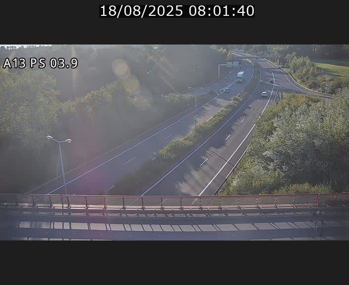 Traffic live webcam Luxembourg Differdange - A13 direction Esch-sur-Alzette - BK 3.9