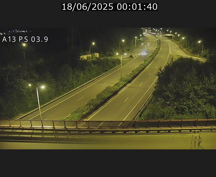 Traffic live webcam Luxembourg Differdange - A13 direction Esch-sur-Alzette - BK 3.9