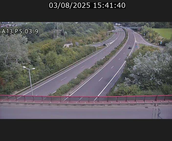 Traffic live webcam Luxembourg Differdange - A13 direction Esch-sur-Alzette - BK 3.9