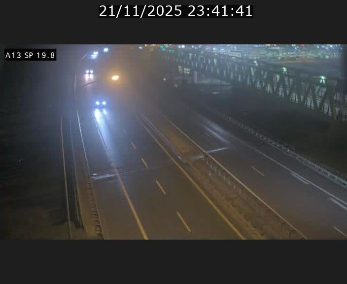 Traffic live webcam Luxembourg Croix de Bettembourg - A13 direction Esch-sur-Alzette - BK 19.8