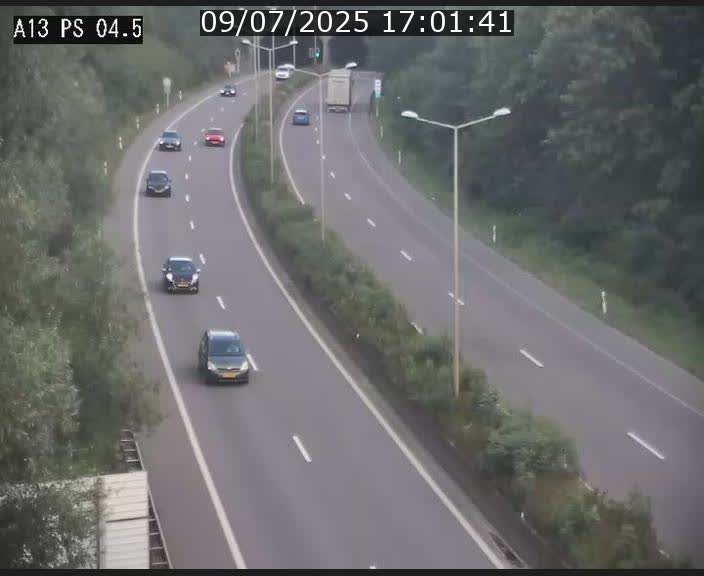 Traffic live webcam Luxembourg Differdange - A13 direction Esch-sur-Alzette - BK 4.5
