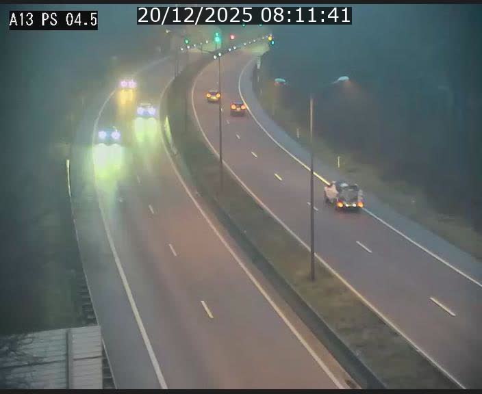 Traffic live webcam Luxembourg Differdange - A13 direction Esch-sur-Alzette - BK 4.5