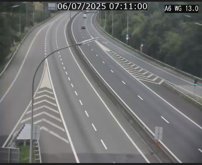 Traffic live webcam Luxembourg Mamer - A6 - BK 13 - direction Luxembourg/France/Allemagne