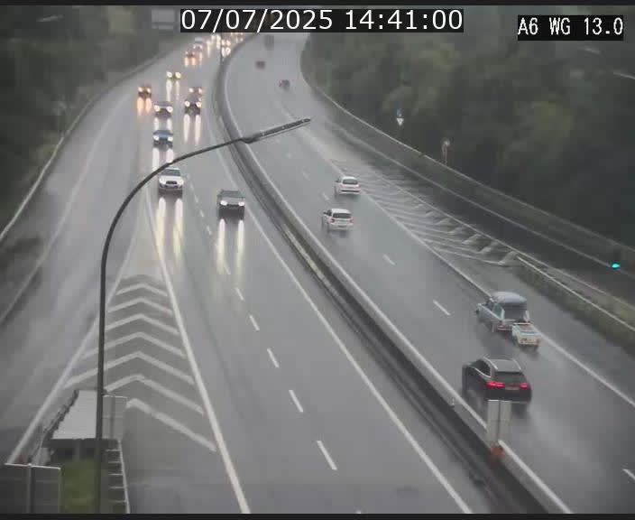Traffic live webcam Luxembourg Mamer - A6 - BK 13 - direction Luxembourg/France/Allemagne