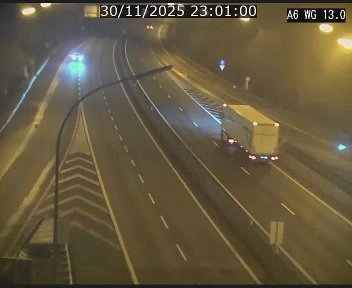 Traffic live webcam Luxembourg Mamer - A6 - BK 13 - direction Luxembourg/France/Allemagne