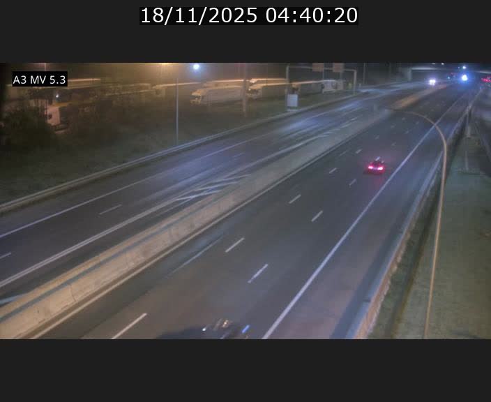 Webcam à l'Aire de Berchem au Luxembourg sur l'A3. Vue orientée vers la France