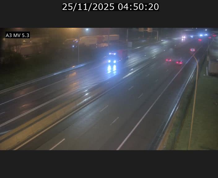 Webcam à l'Aire de Berchem au Luxembourg sur l'A3. Vue orientée vers la France