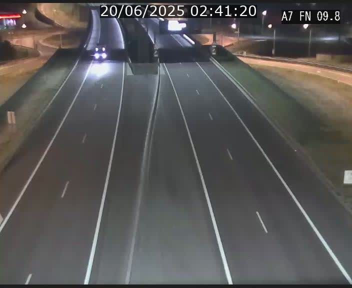 Caméra trafic Luxembourg - A7, Tunnel Gousselerbierg, sortie sud, direction rond-point Lorentzweiler (BK 9.9)