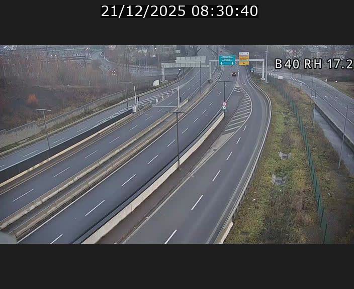 Webcam sur le contournement d'Esch Belval à hauteur de la sortie Université de Luxembourg. Vue orientée vers Luxembourg