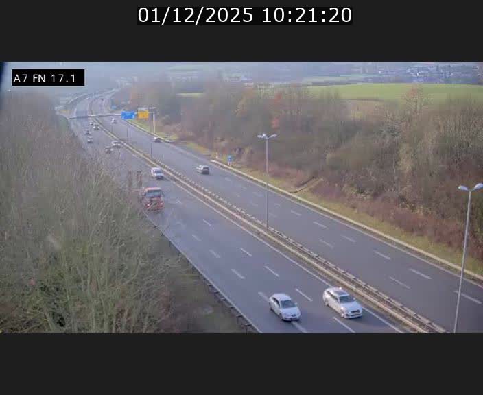 Caméra trafic Luxembourg - A7, Merscherbierg direction Mersch