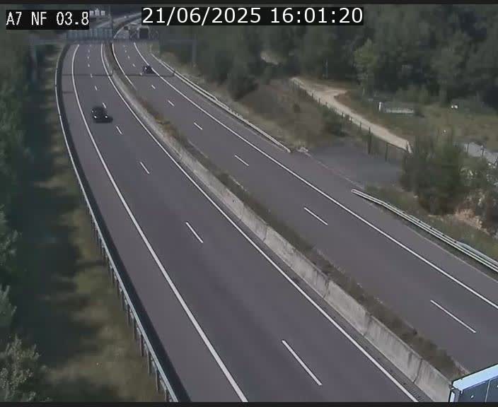 Webcam autoroute A7 au Luxembourg à la sortie du Tunnel Stafelter vers le Nord
