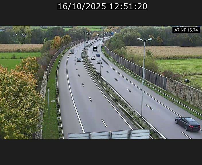 Caméra trafic Luxembourg - A7, Tunnel Mersch, entrée nord, direction Lorentzweiler