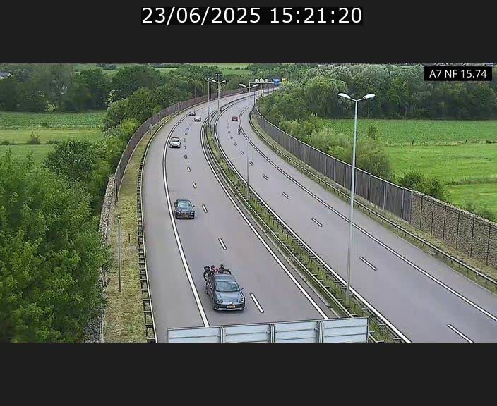 Caméra trafic Luxembourg - A7, Tunnel Mersch, entrée nord, direction Lorentzweiler