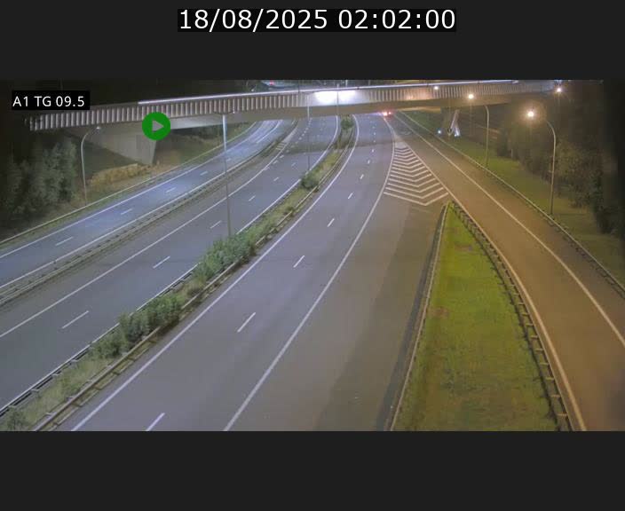 Traffic live webcam Luxembourg Jonction Grünewald - A1 direction Luxembourg-ville - BK 9.5