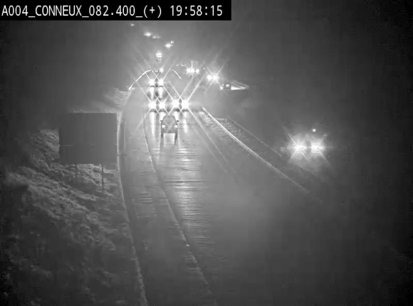 Webcam à hauteur de Conneux sur l'E411 en direction du sud de la Belgique