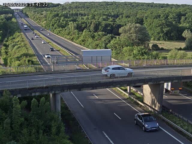Caméra autoroute France - A31, Zoufftgen direction Luxembourg-ville, à la frontière entre la France et le Luxembourg