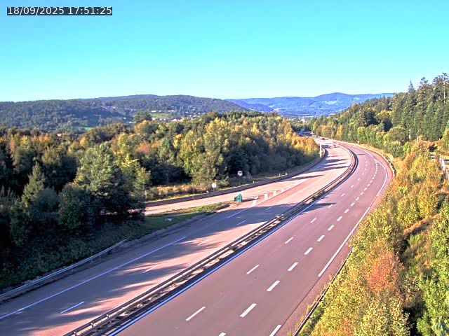 Caméra autoroute France - N57, Côte de la demoiselle direction Remiremont